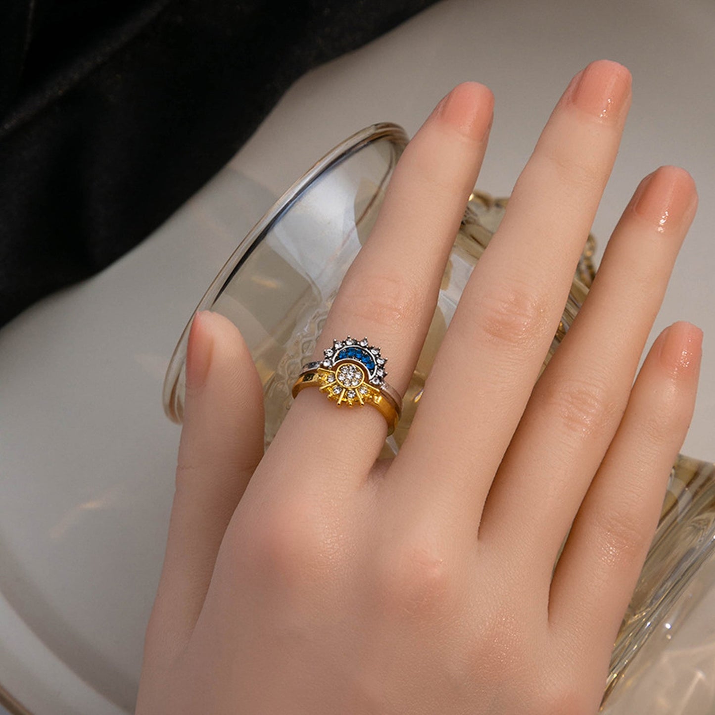 Sun & Moon Radiance Ring Set 🌞🌙✨