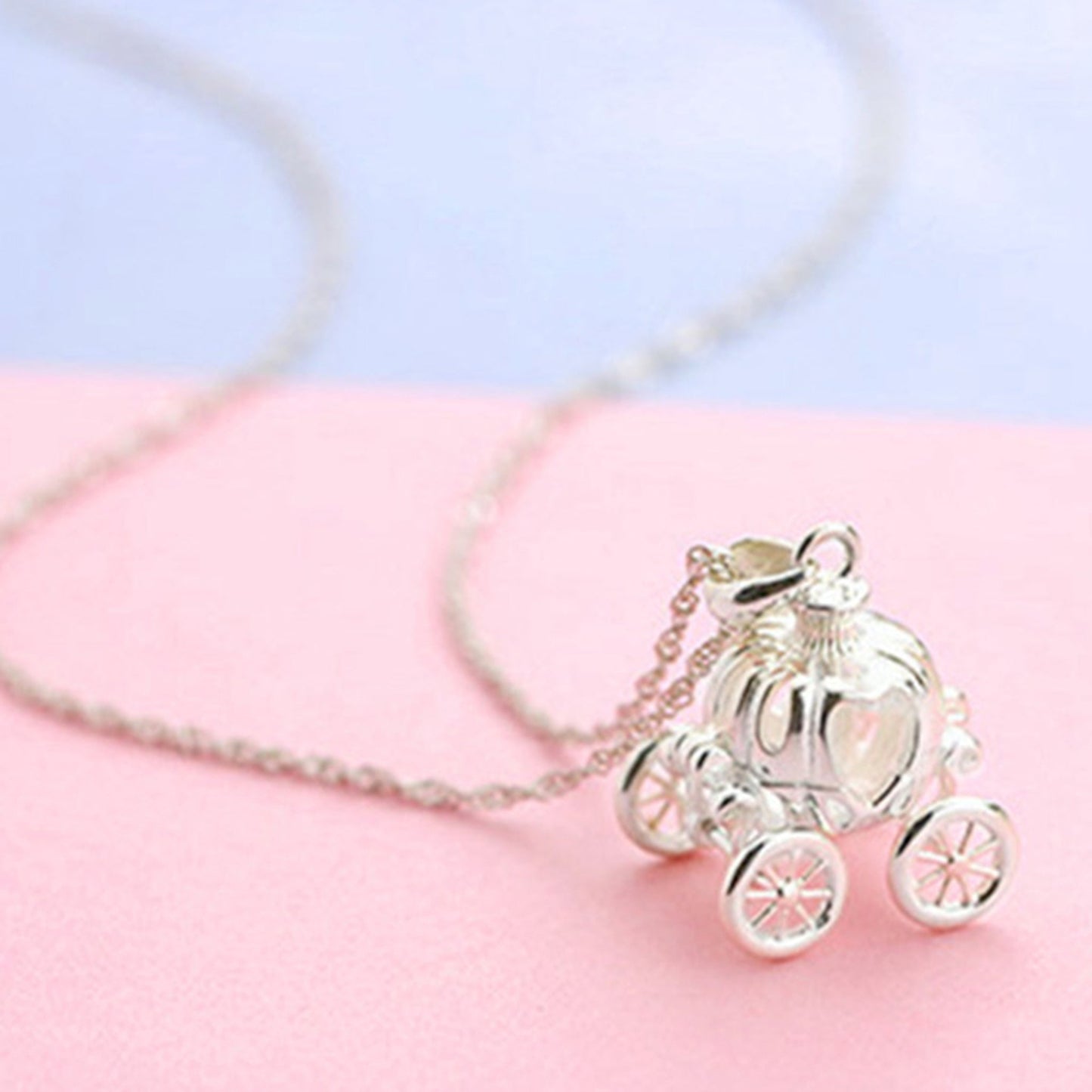 Cinderella Pumpkin Carriage Necklace 🎃✨👑