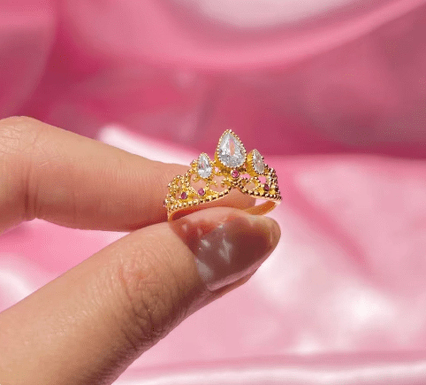 Rapunzel Crown Necklace & Ring Set 👑✨💛