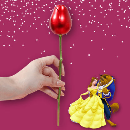 Belle Eternal Rose Heart Necklace 🌹❤️✨