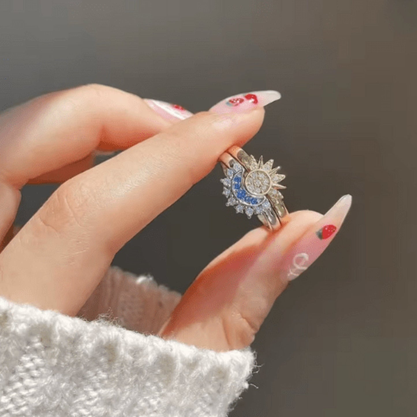 Sun & Moon Radiance Ring Set 🌞🌙✨