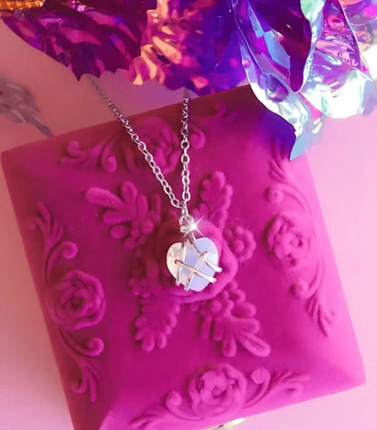Barbie Diamond Castle Friendship Heart Necklace 💖💎✨