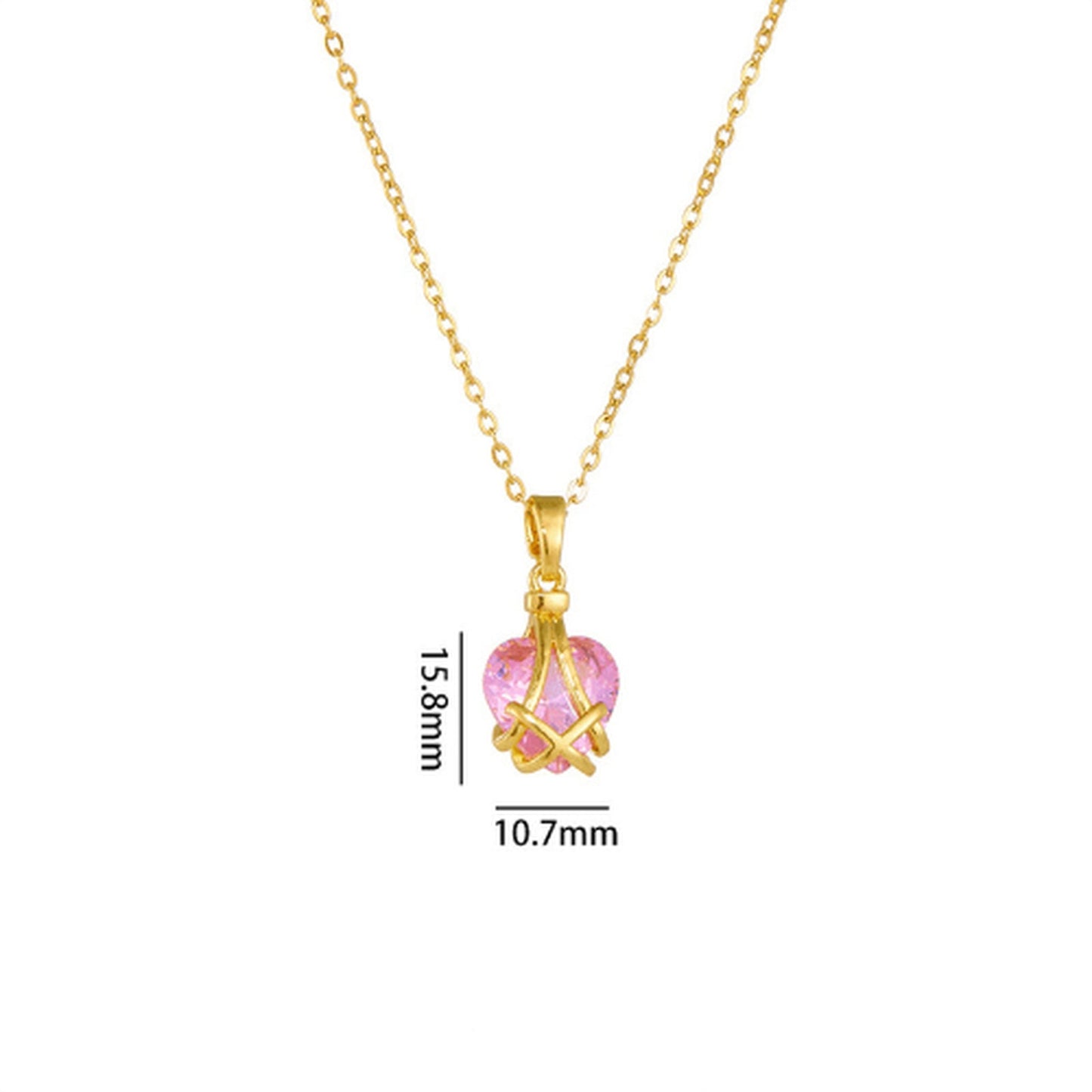 Barbie Diamond Castle Friendship Heart Necklace 💖💎✨