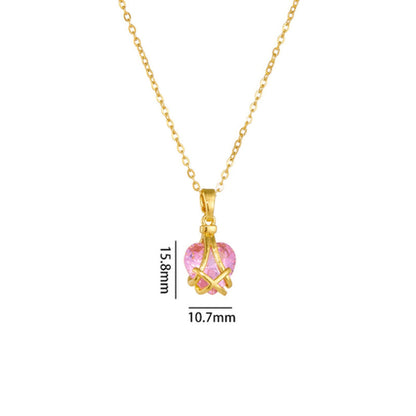 Barbie Diamond Castle Friendship Heart Necklace 💖💎✨