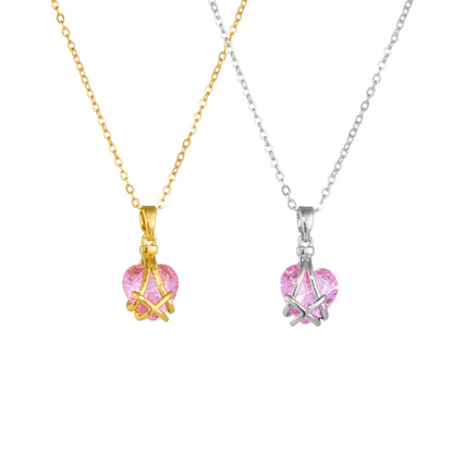 Barbie Diamond Castle Friendship Heart Necklace 💖💎✨