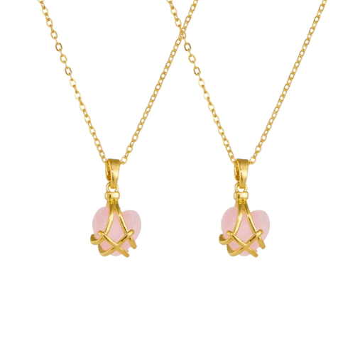 Barbie Diamond Castle Friendship Heart Necklace 💖💎✨