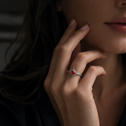 Evil Queen Heart & Sword Ring 🖤⚔️✨