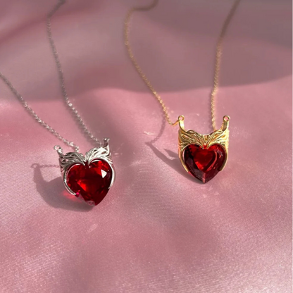 Scarlet Witch Chaos Magic Necklace & Ring Set 🔮✨❤️