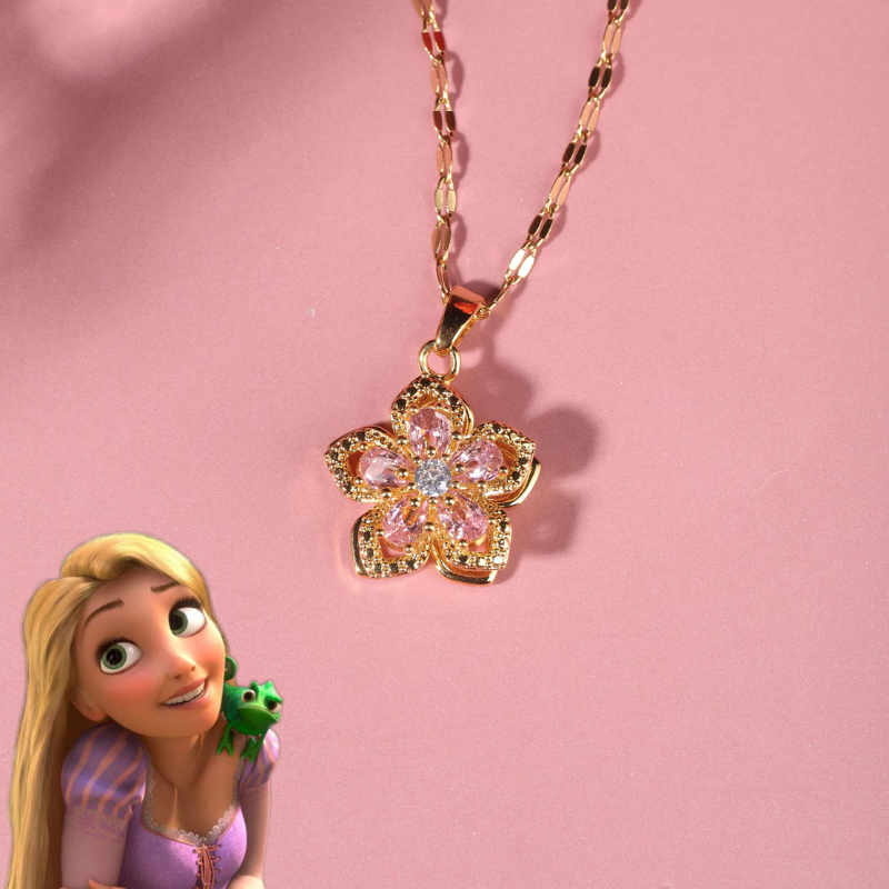Rapunzel Sundrop Flower Necklace 🌸✨💛