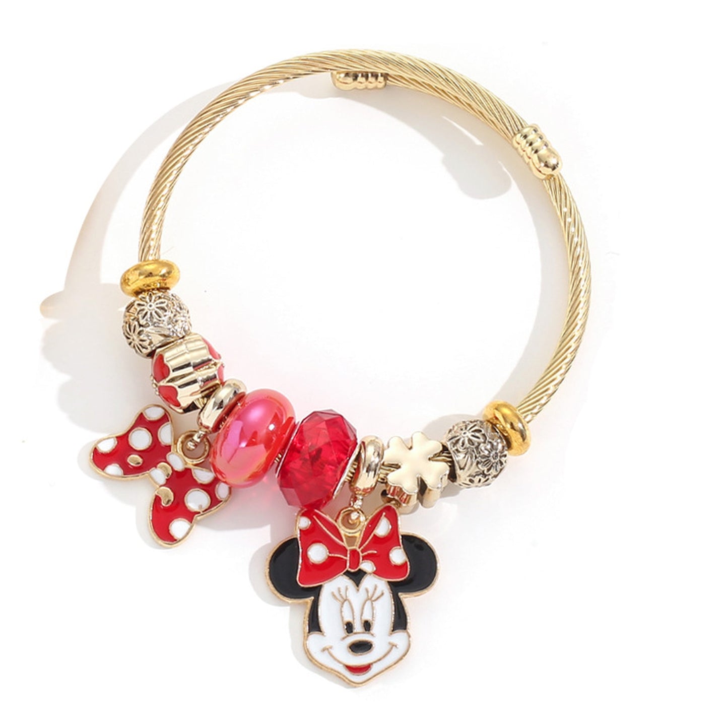 Mickey & Minnie Love Bracelet 🎀❤️✨