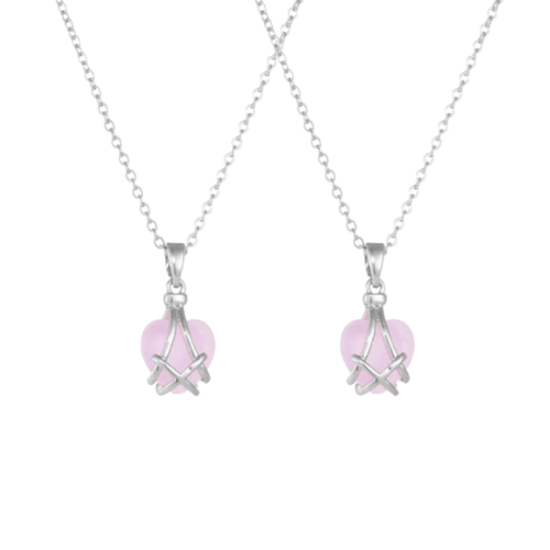 Barbie Diamond Castle Friendship Heart Necklace 💖💎✨