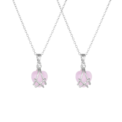 Barbie Diamond Castle Friendship Heart Necklace 💖💎✨