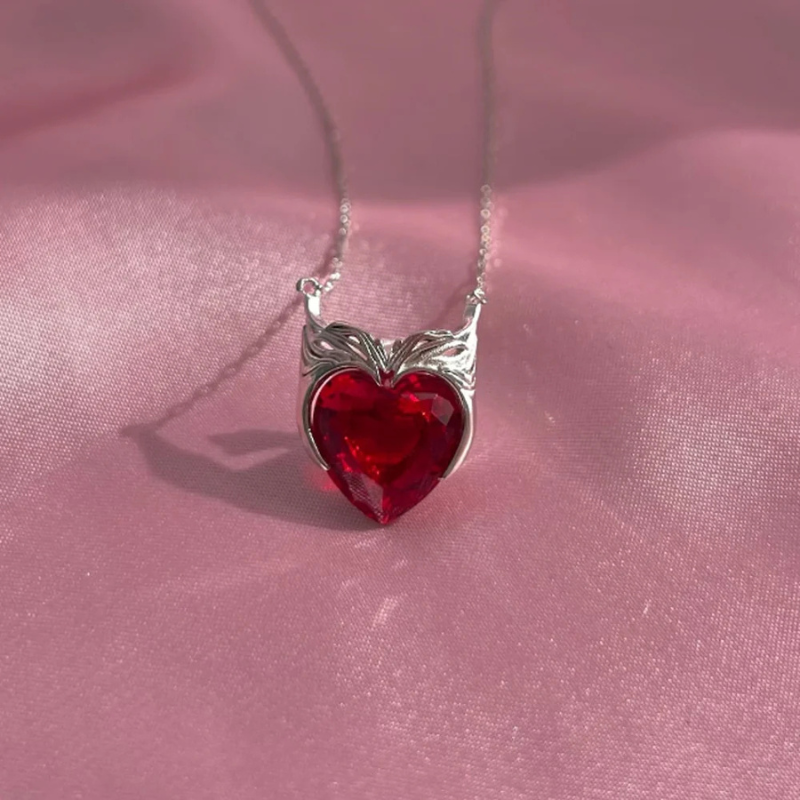 Scarlet Witch Chaos Magic Necklace & Ring Set 🔮✨❤️