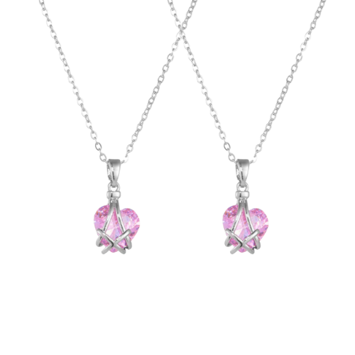 Barbie Diamond Castle Friendship Heart Necklace 💖💎✨