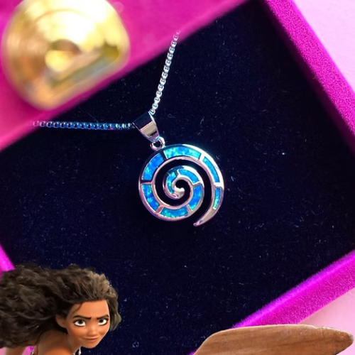 Moana Heart of the Ocean Necklace 🌊💙✨