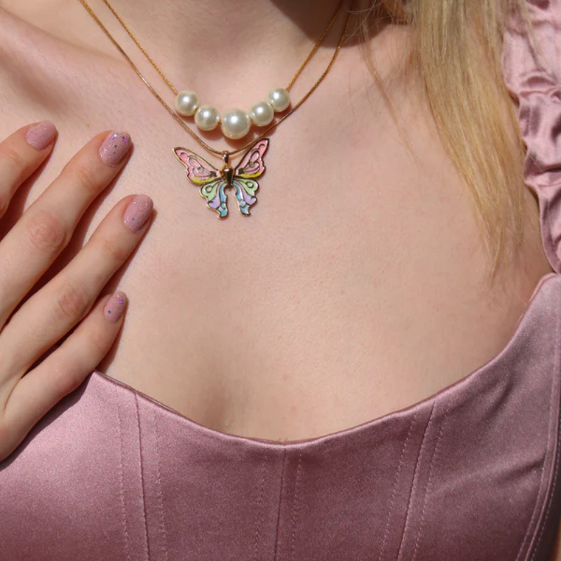 Barbie Fairytopia Butterfly Necklace 🦋✨💖