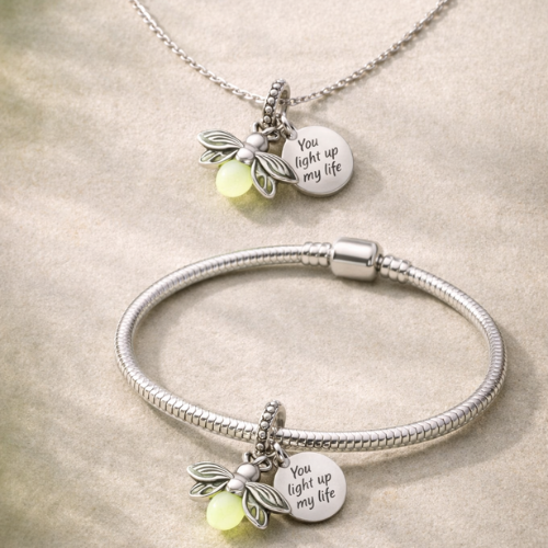 Evangeline Star Necklace & Bracelet Set  - Princess and the Frog Edition ⭐💚✨