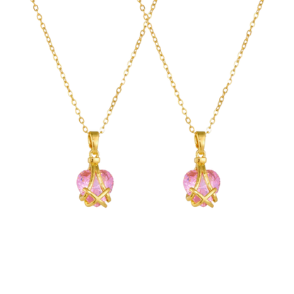 Barbie Diamond Castle Friendship Heart Necklace 💖💎✨