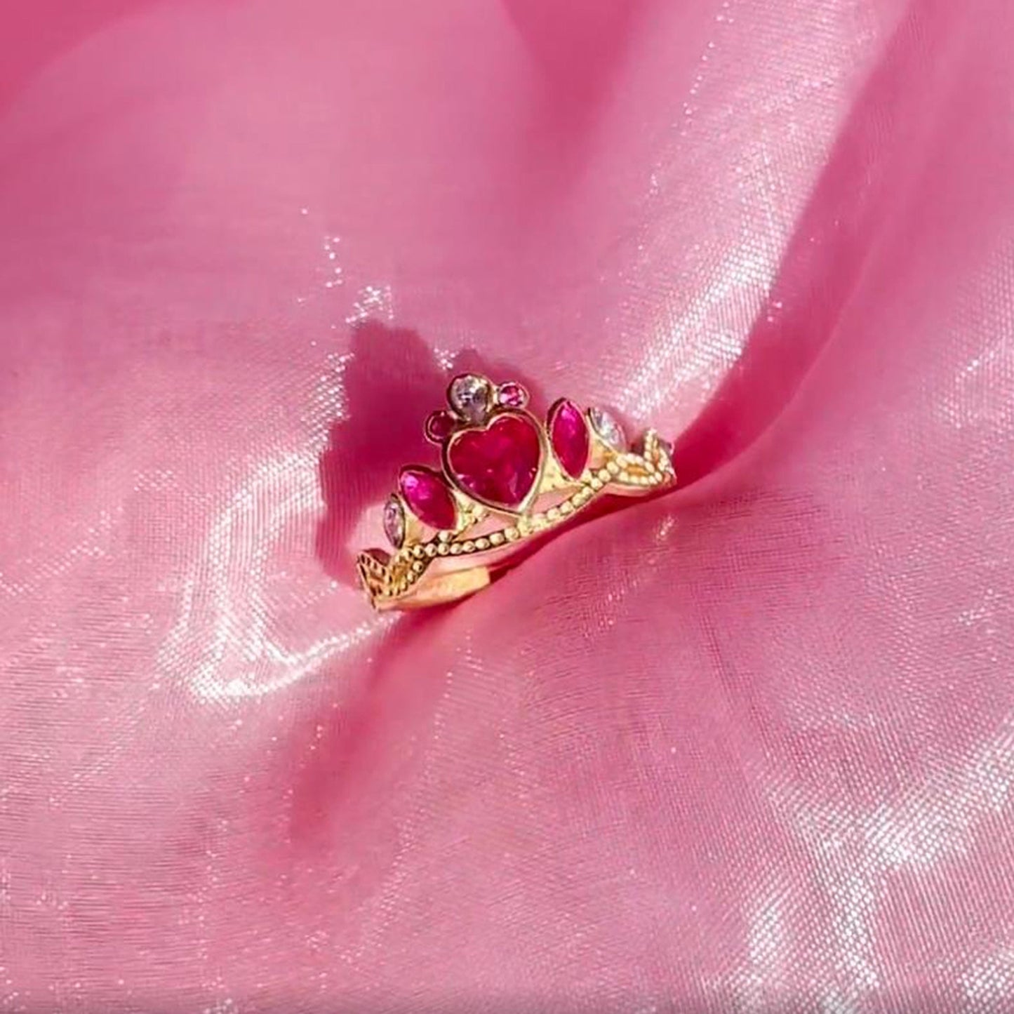 Barbie Princess Charm School Crown Ring 👑💖✨