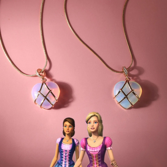 Barbie Diamond Castle Heart Necklace 💖✨