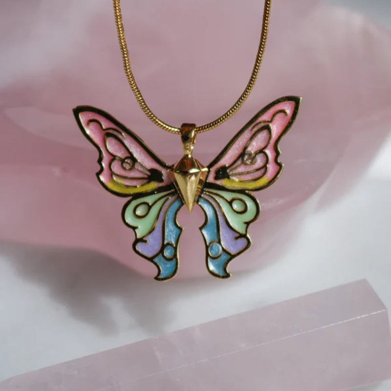 Barbie Fairytopia Butterfly Necklace 🦋✨💖