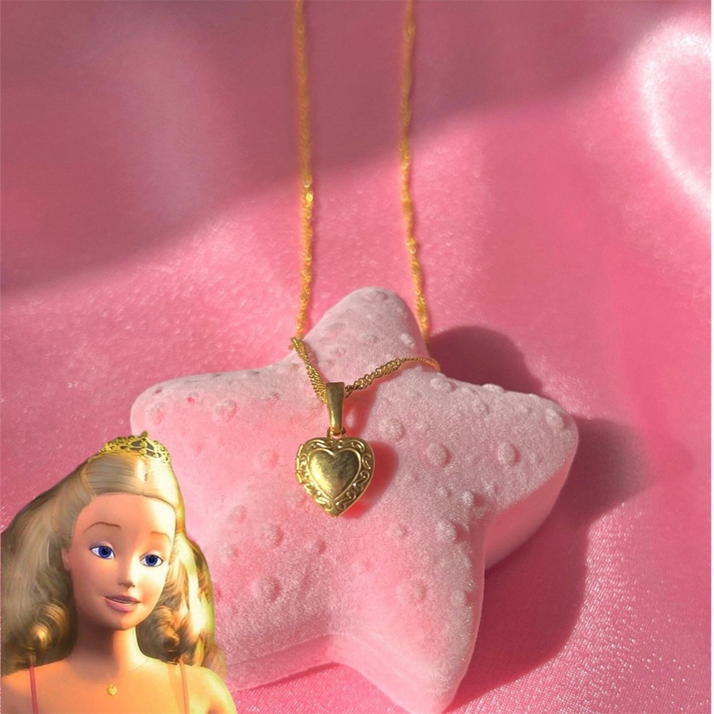 Clara Heart Necklace - Barbie Nutcracker Edition 💖✨
