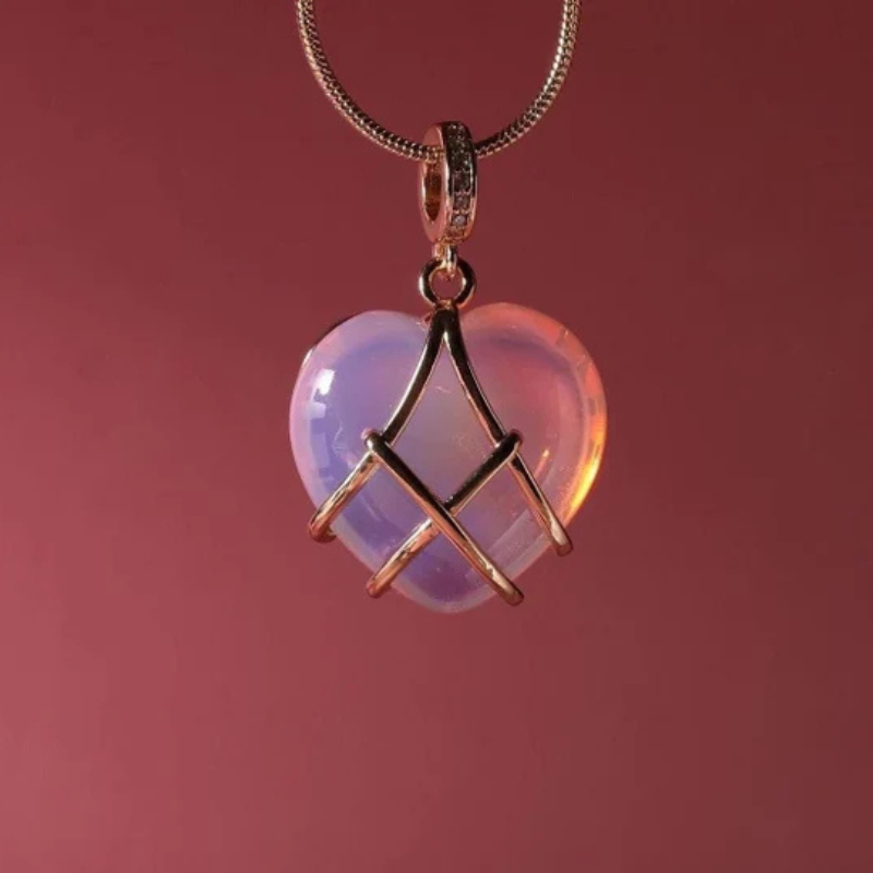 Barbie Diamond Castle Heart Necklace 💖✨