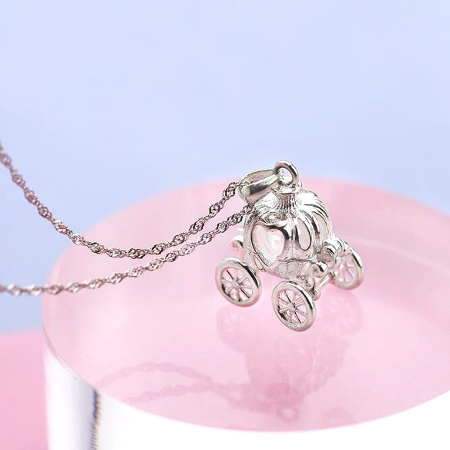 Cinderella Pumpkin Carriage Necklace 🎃✨👑