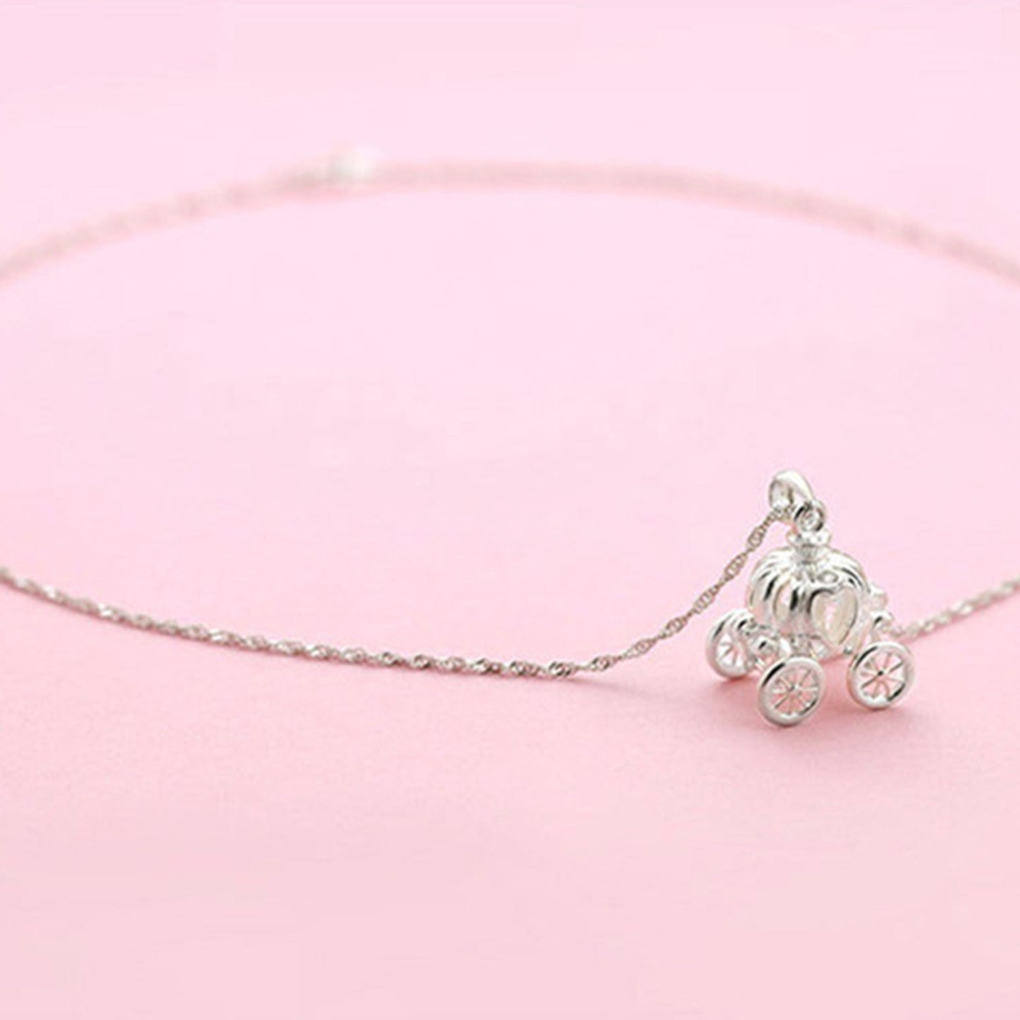 Cinderella Pumpkin Carriage Necklace 🎃✨👑