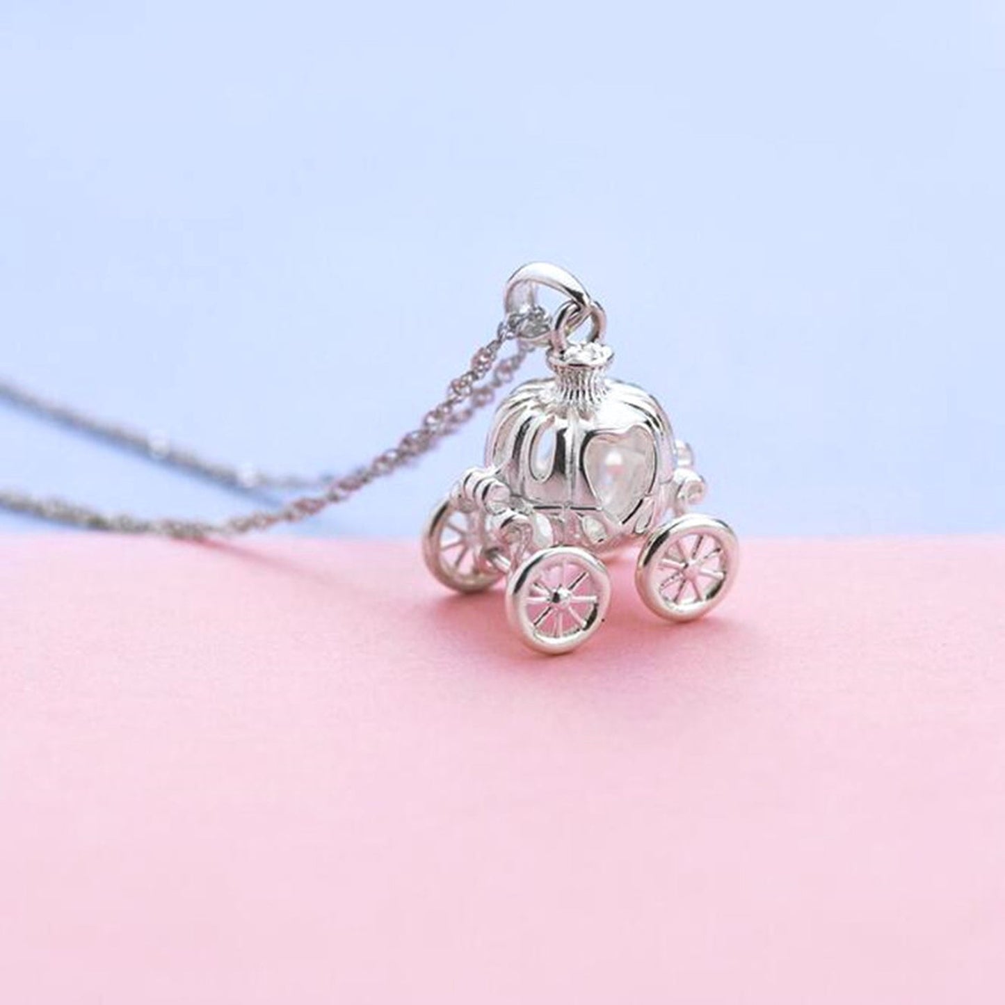 Cinderella Pumpkin Carriage Necklace 🎃✨👑