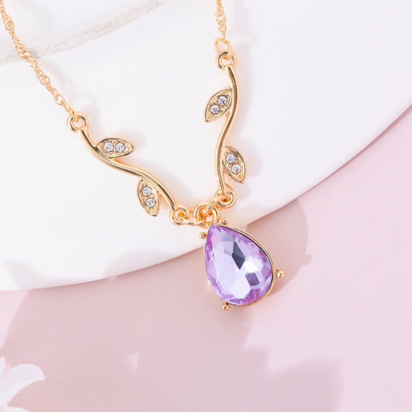 Barbie Island Princess Heart Necklace 💜🌺✨