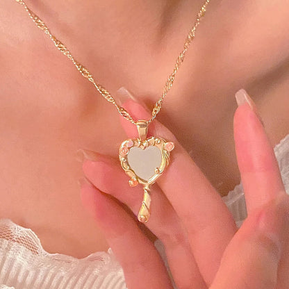 Barbie Diamond Castle Mirror Necklace 💎✨🪞