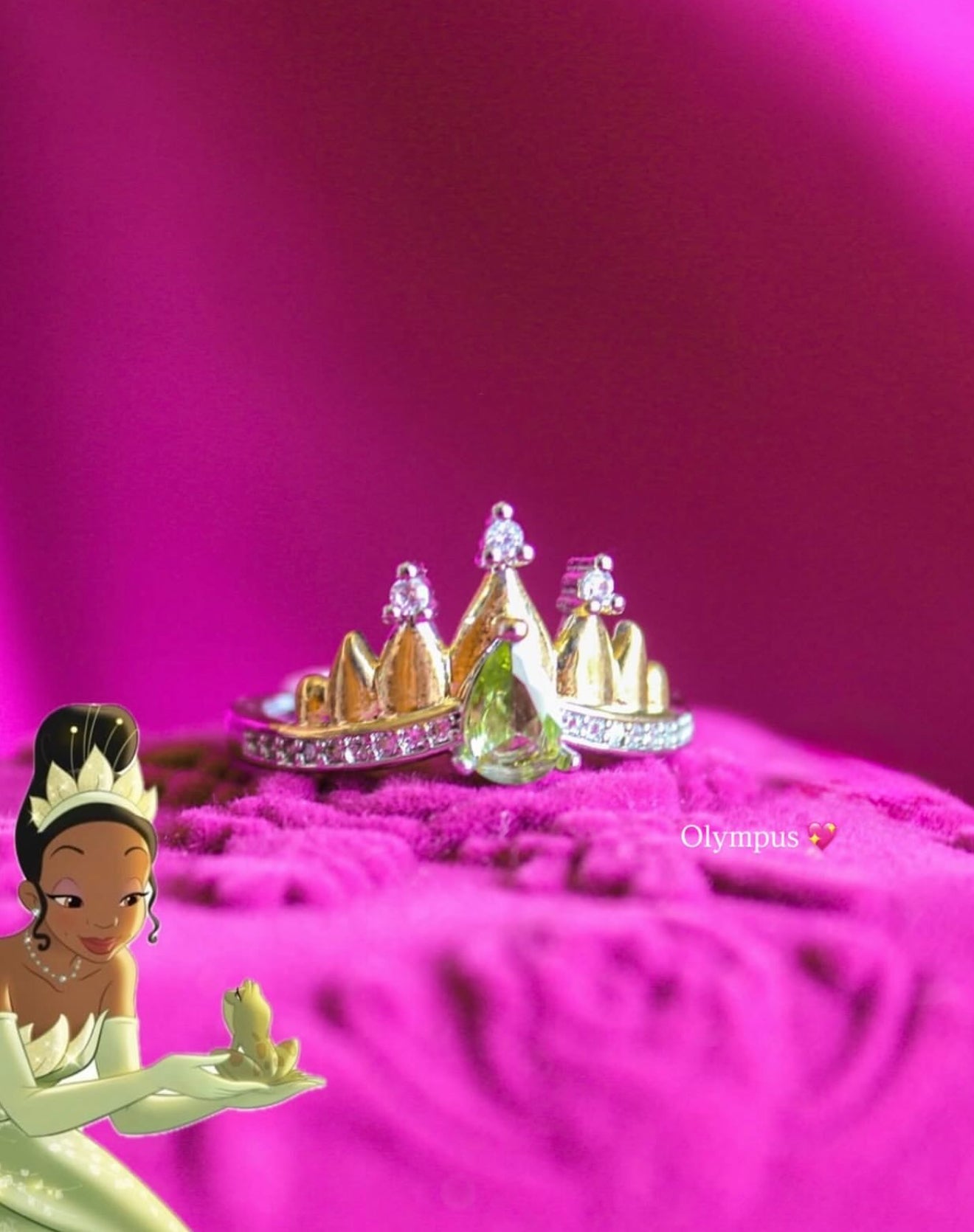 Tiana Crown Ring - The Princess & The Frog Edition 💚👑✨