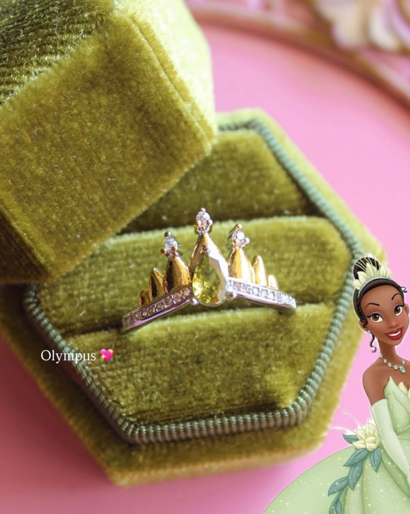 Tiana Crown Ring - The Princess & The Frog Edition 💚👑✨