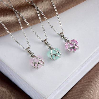 Barbie Diamond Castle Friendship Heart Necklace 💖💎✨