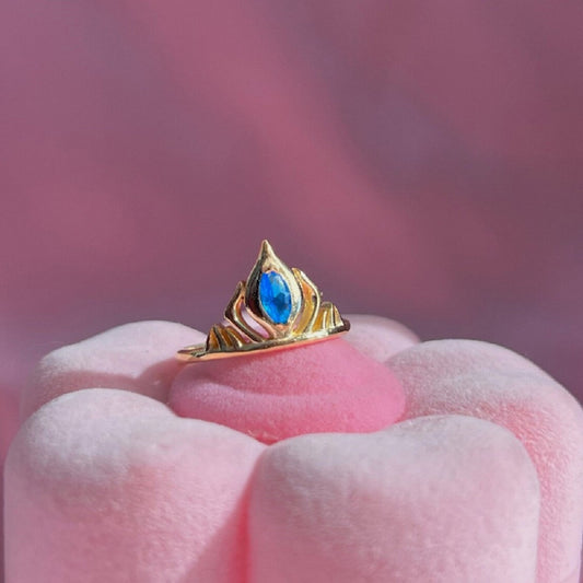 Elsa Ice Queen Crown Ring ❄️👑✨