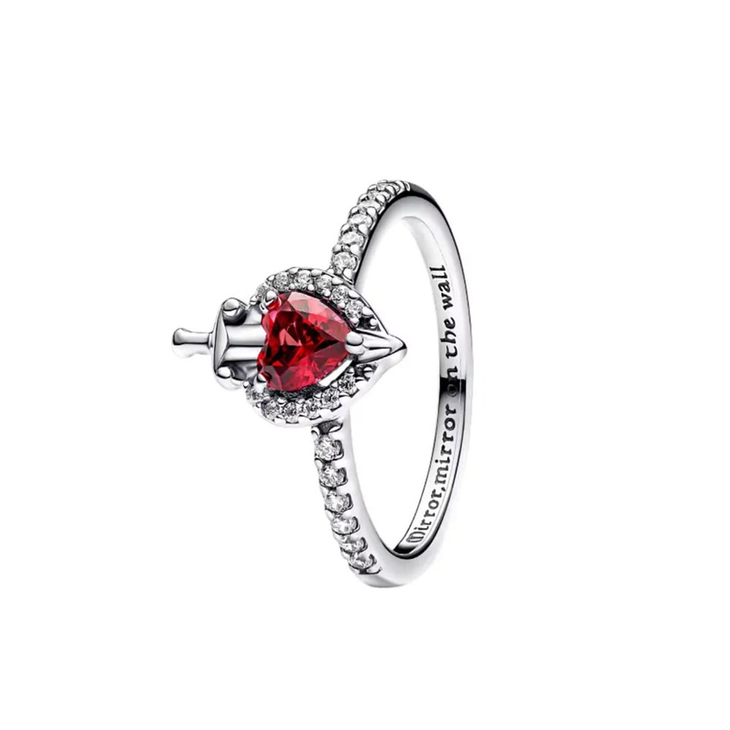 Evil Queen Heart & Sword Ring 🖤⚔️✨