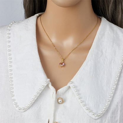 Barbie Diamond Castle Friendship Heart Necklace 💖💎✨