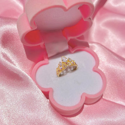 Rapunzel Crown Ring - Adjustable Golden Edition 👑✨