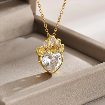 Barbie Princess Charm Heart Necklace 💖🎀✨