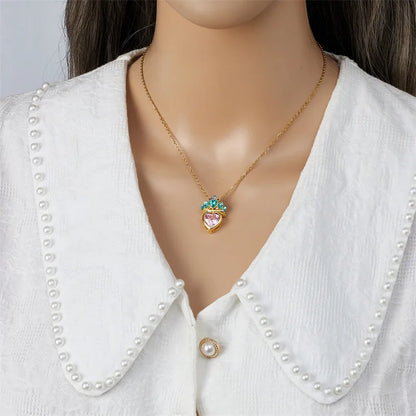 Barbie Princess Charm Heart Necklace 💖🎀✨