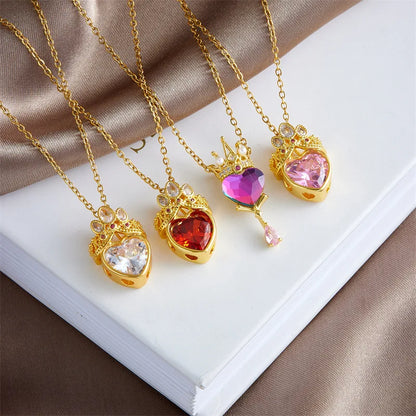 Barbie Princess Charm Heart Necklace 💖🎀✨