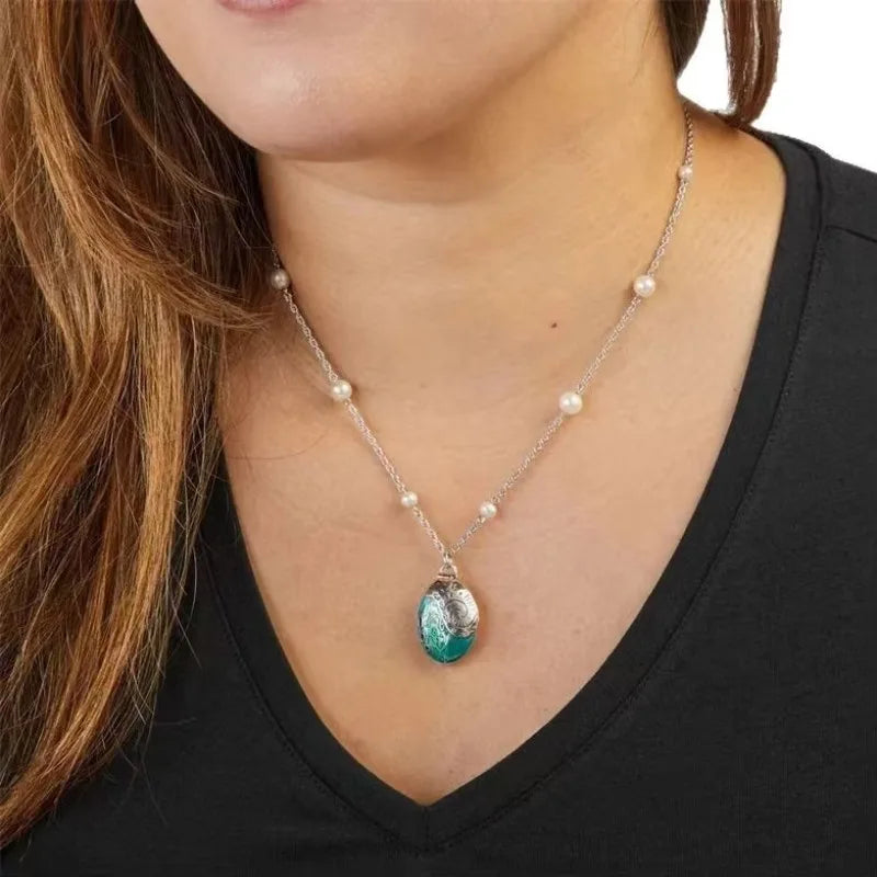 Moana “Spirit of the Ocean” Necklace  - Te Fiti Locket Edition 🌊🐚✨