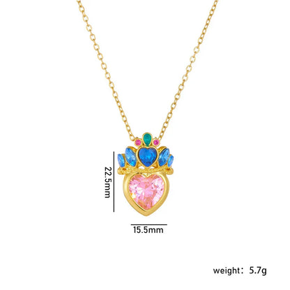 Barbie Princess Charm Heart Necklace 💖🎀✨