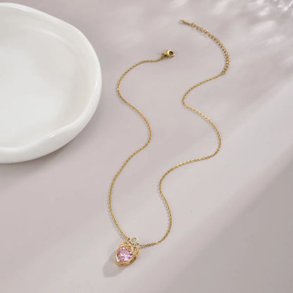 Barbie Princess Charm Heart Necklace 💖🎀✨