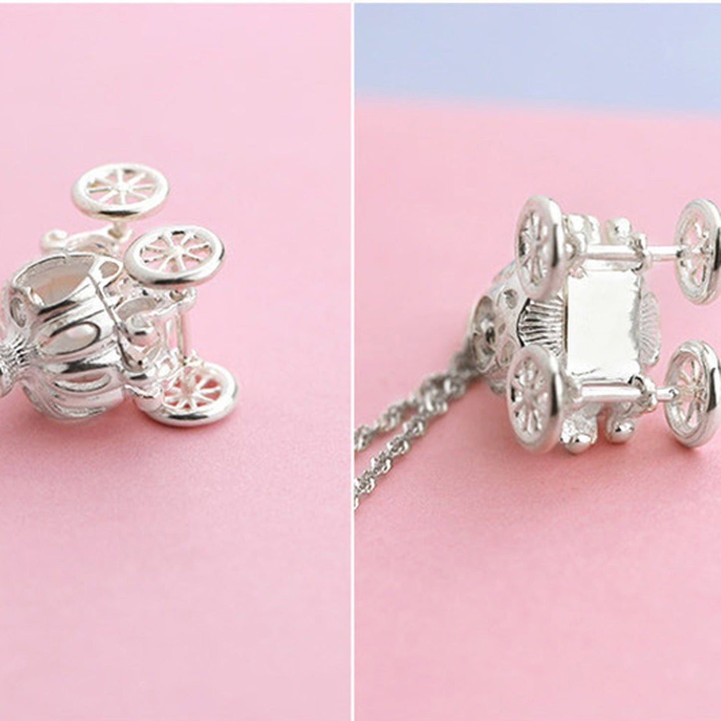Cinderella Pumpkin Carriage Necklace 🎃✨👑