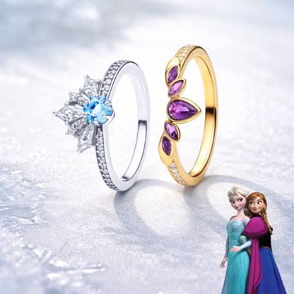Elsa & Anna Sisterhood Ring Set ❄️💙👑
