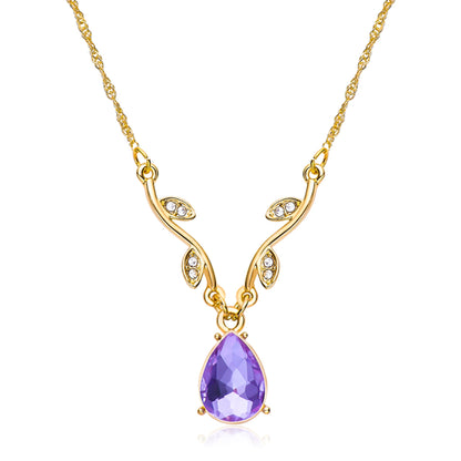 Barbie Island Princess Heart Necklace 💜🌺✨