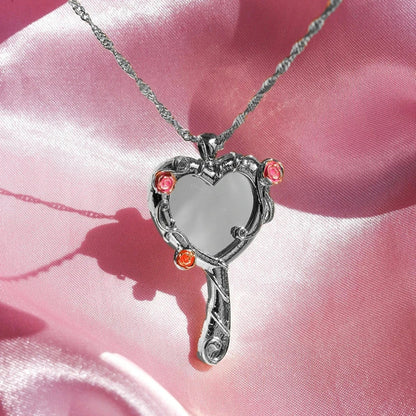 Barbie Diamond Castle Mirror Necklace 💎✨🪞