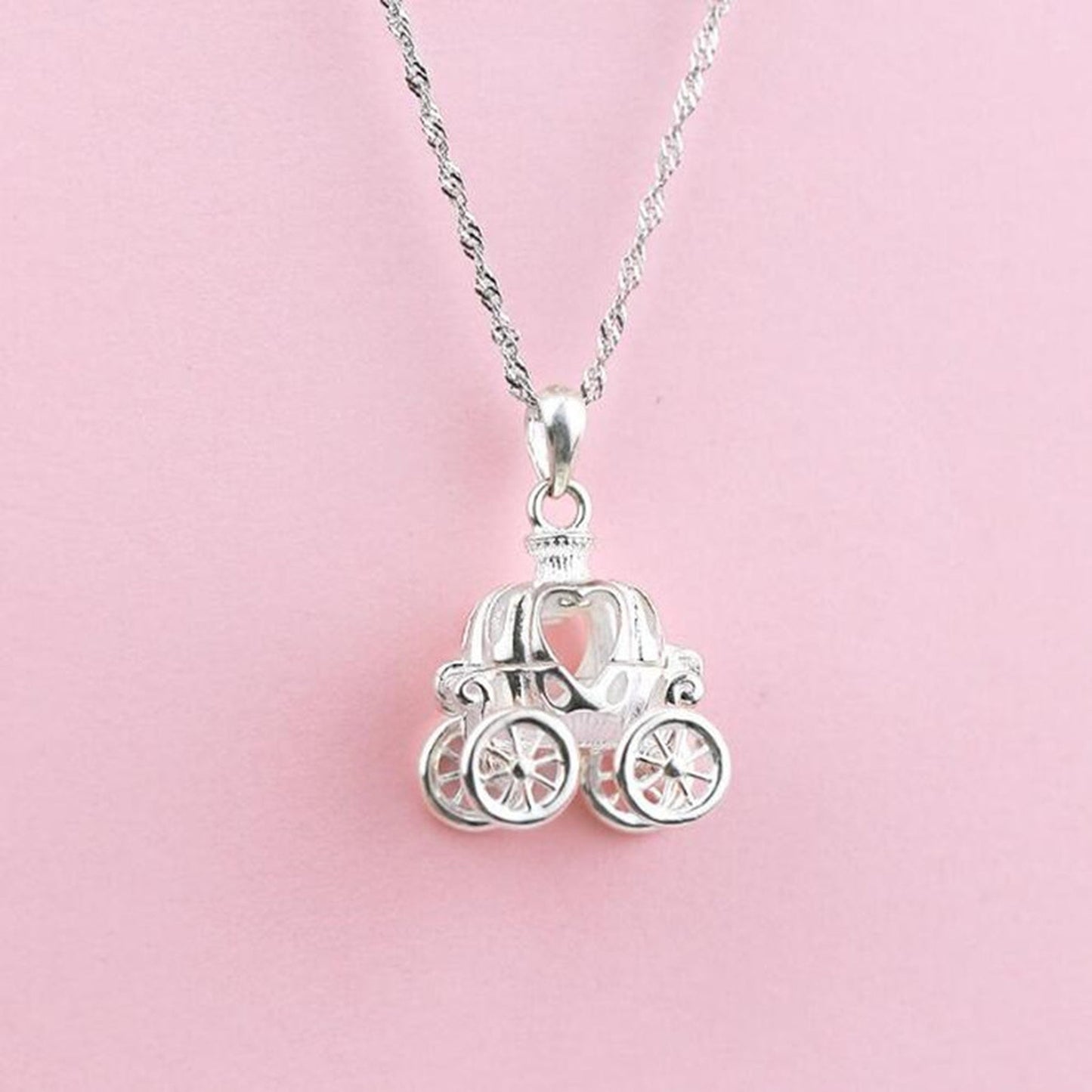 Cinderella Pumpkin Carriage Necklace 🎃✨👑